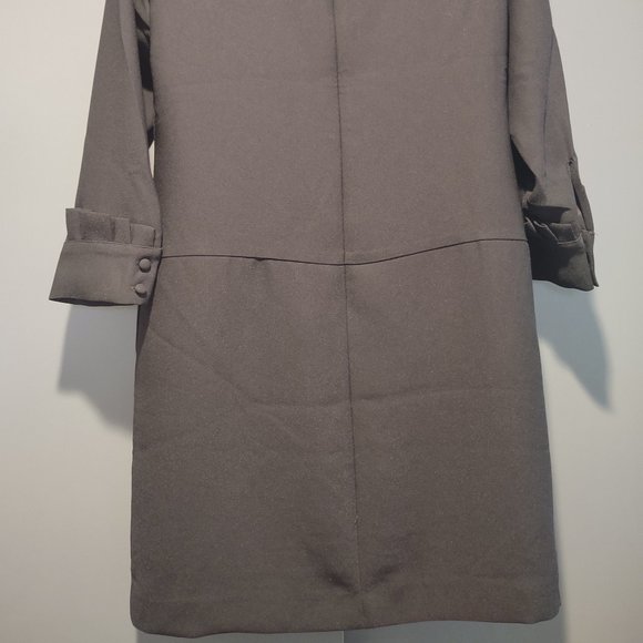 Banana Republic Black Ruffle Cuff  Dress, size 0 - Picture 2 of 3